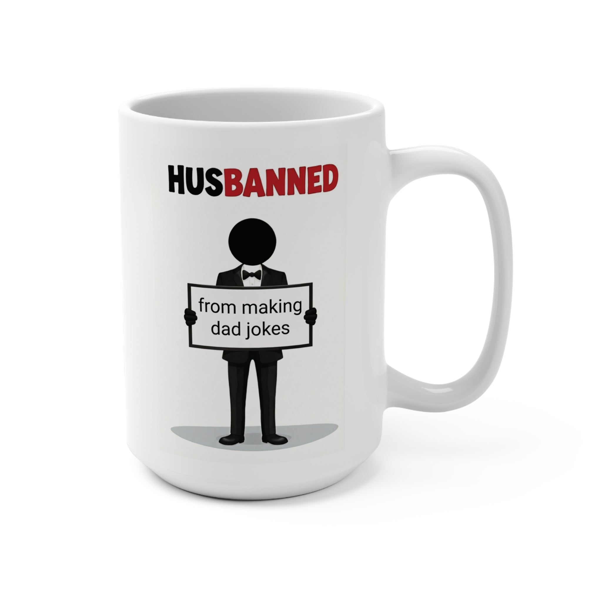 HusBanned Dad Mug White (15oz)