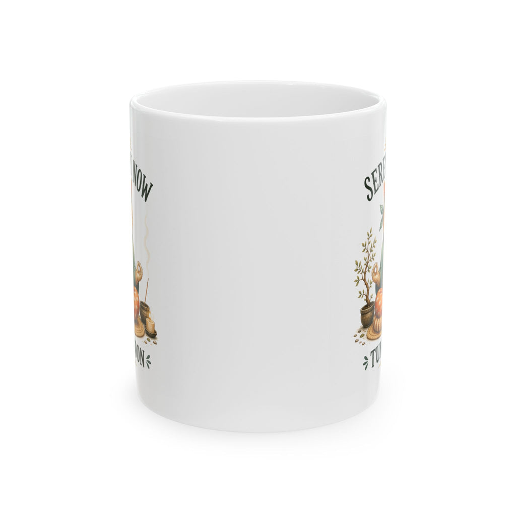 Funny Meditating Cat Mug