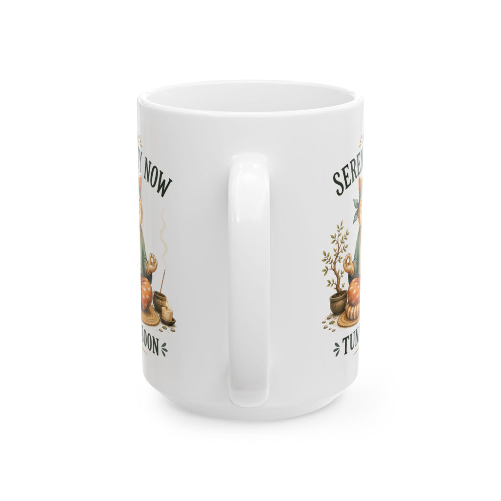 Funny Meditating Cat Mug