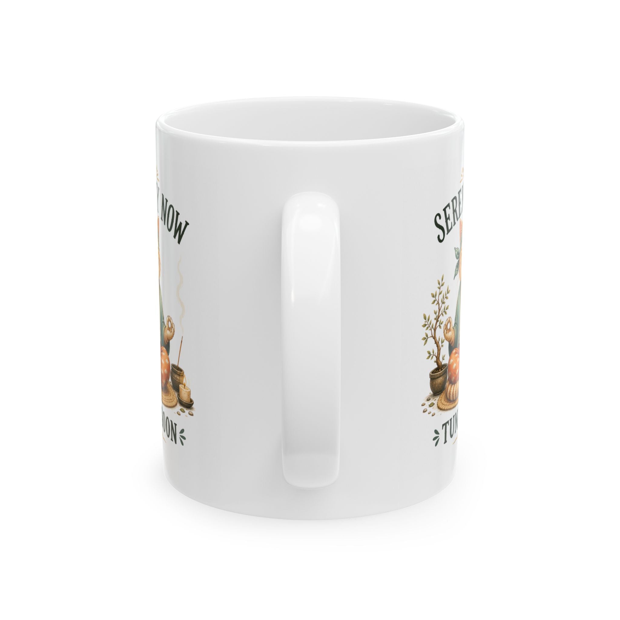 Funny Meditating Cat Mug