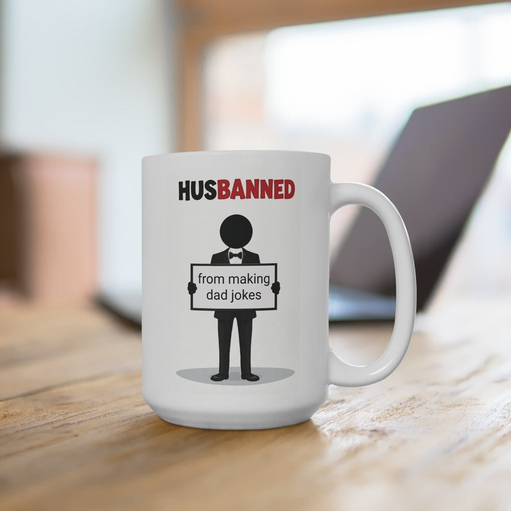 HusBanned Dad Mug White (15oz)